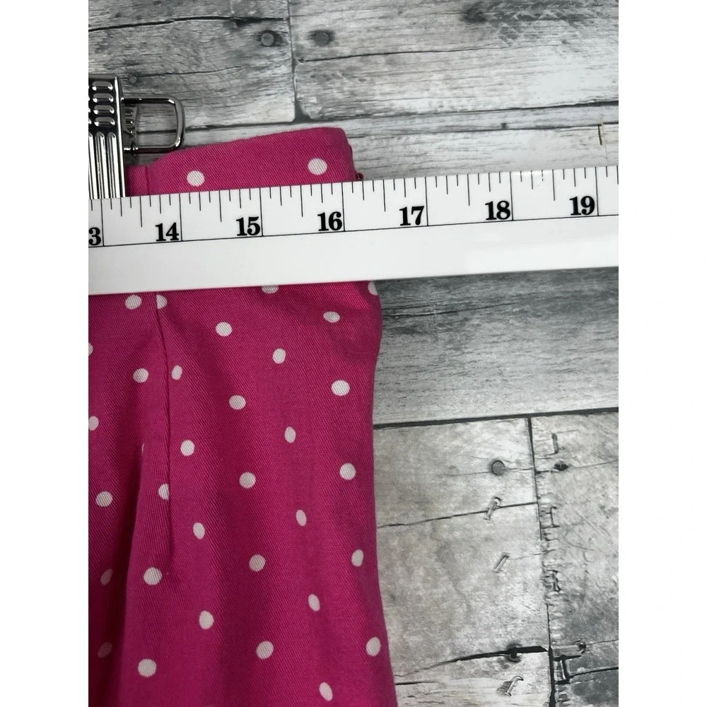 Briggs New York Pink With White Polka Dot Pull On Pants 12